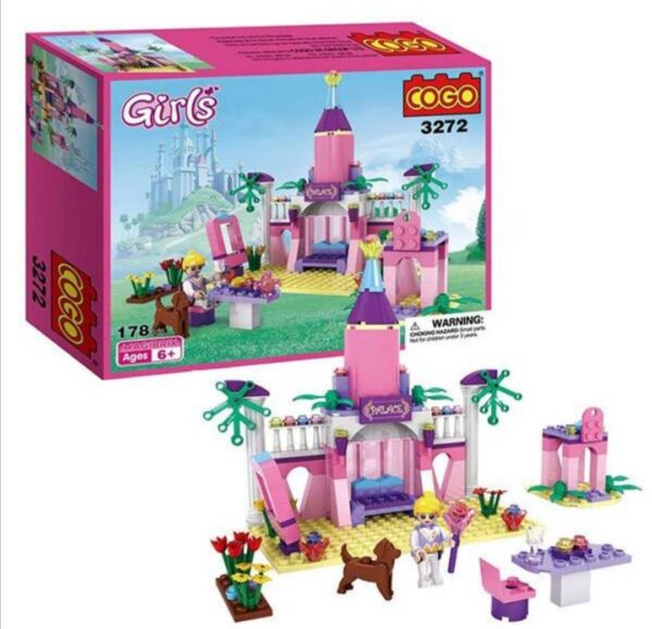 Cogo 3272 Princess Palace Blocks Set for Girls Castle Building Advanced Blocks Set