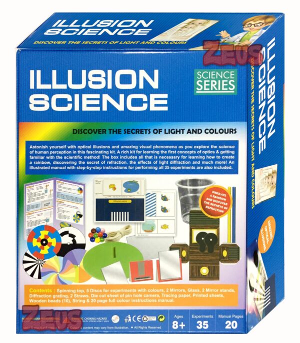 Illusion Science Kit for kids with 35 experiments Science Series Play Learning and educational DIY Kit - Image 2